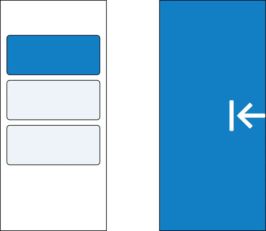 Navigation pattern: left